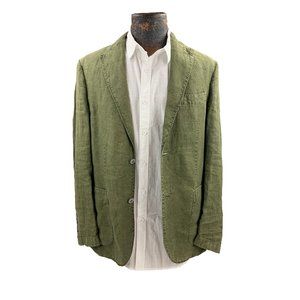 Military Chic Green Blazer Made in Italy